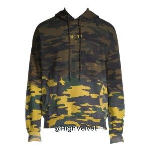 ELEVEN PARIS Camo Hoodie sz Small